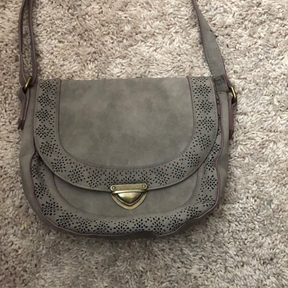Gray Crossbody Purse